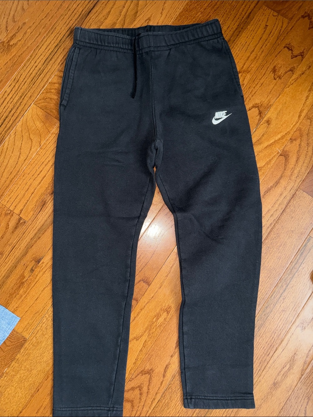 Nike Black Joggers with White Swoosh